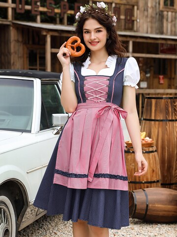 Yesfashion Dirndl w kolorze niebieski