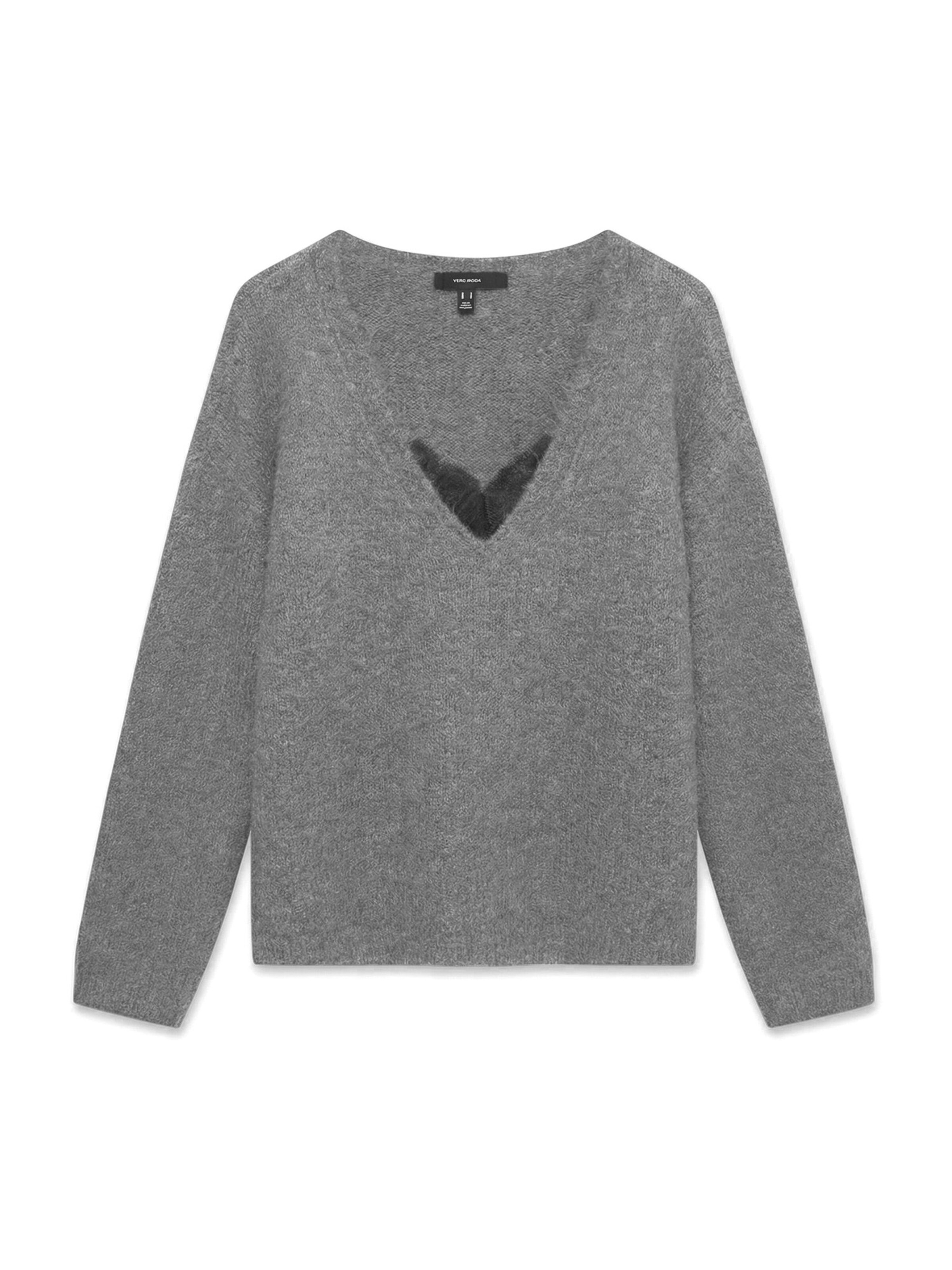 Vero Moda Tall Kampsun 'VMBERRY', värv hall: eest vaates