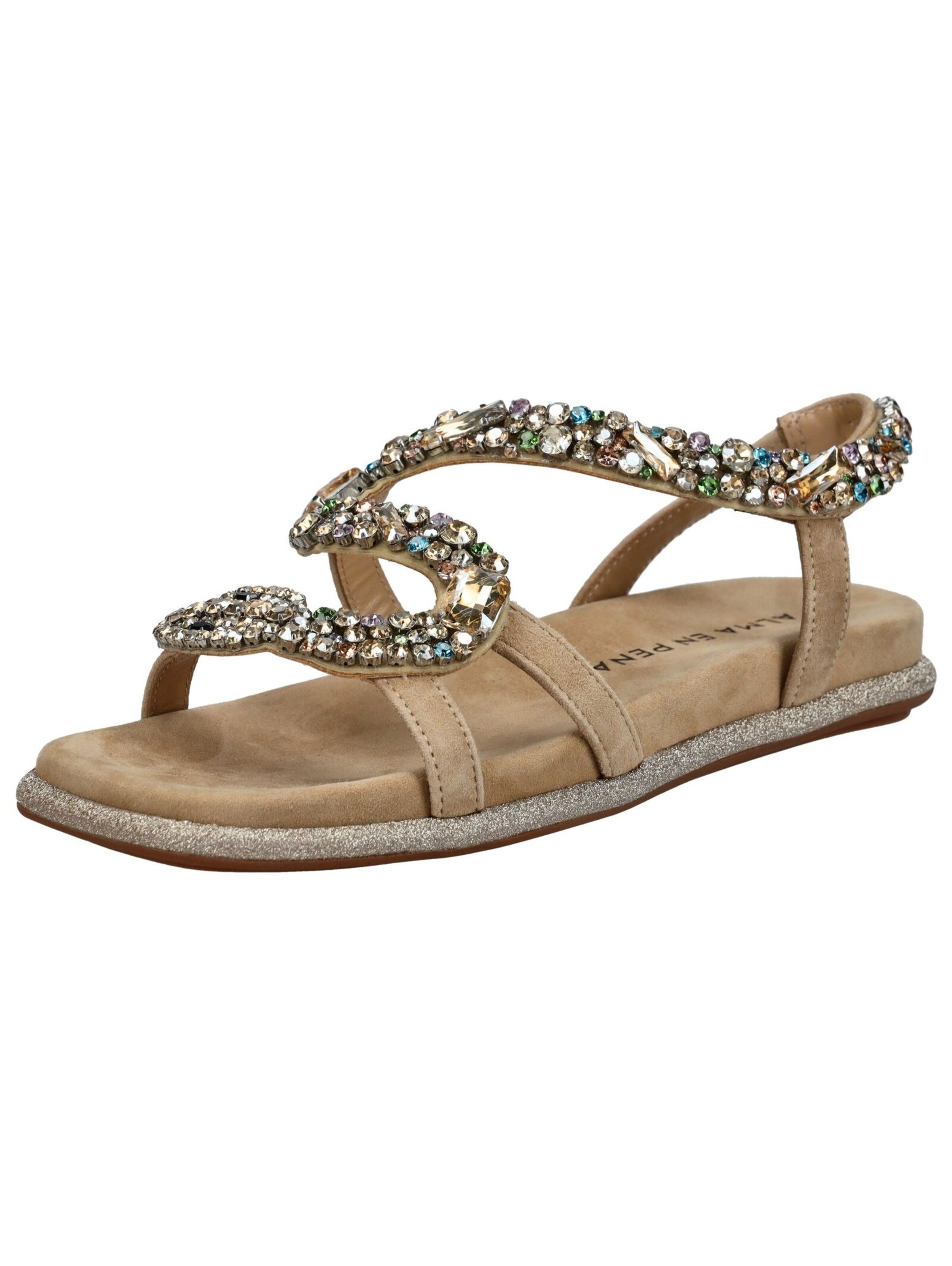 Alma En Pena Sandale in Beige: Vorderseite