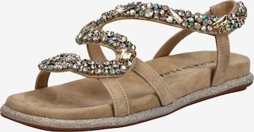 Sandales à lanières Alma En Pena en beige : devant