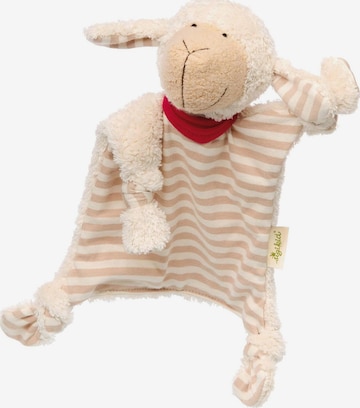 SIGIKID Kuscheltiere 'Schnuffeltuch Natural Stripes Green Collection' in Weiß: Vorderseite