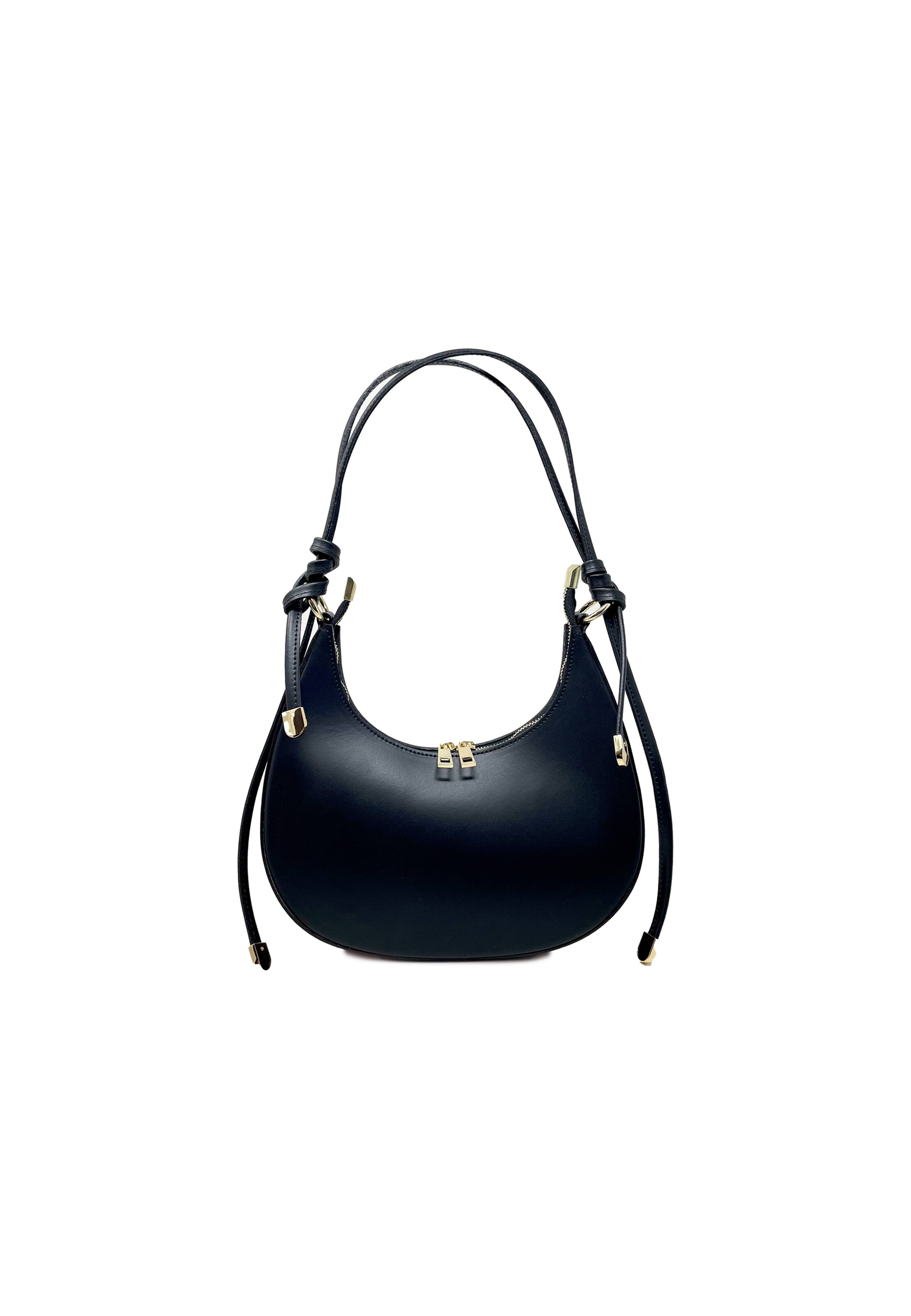 CHICCA BORSE Crossbody Bag in Black: front