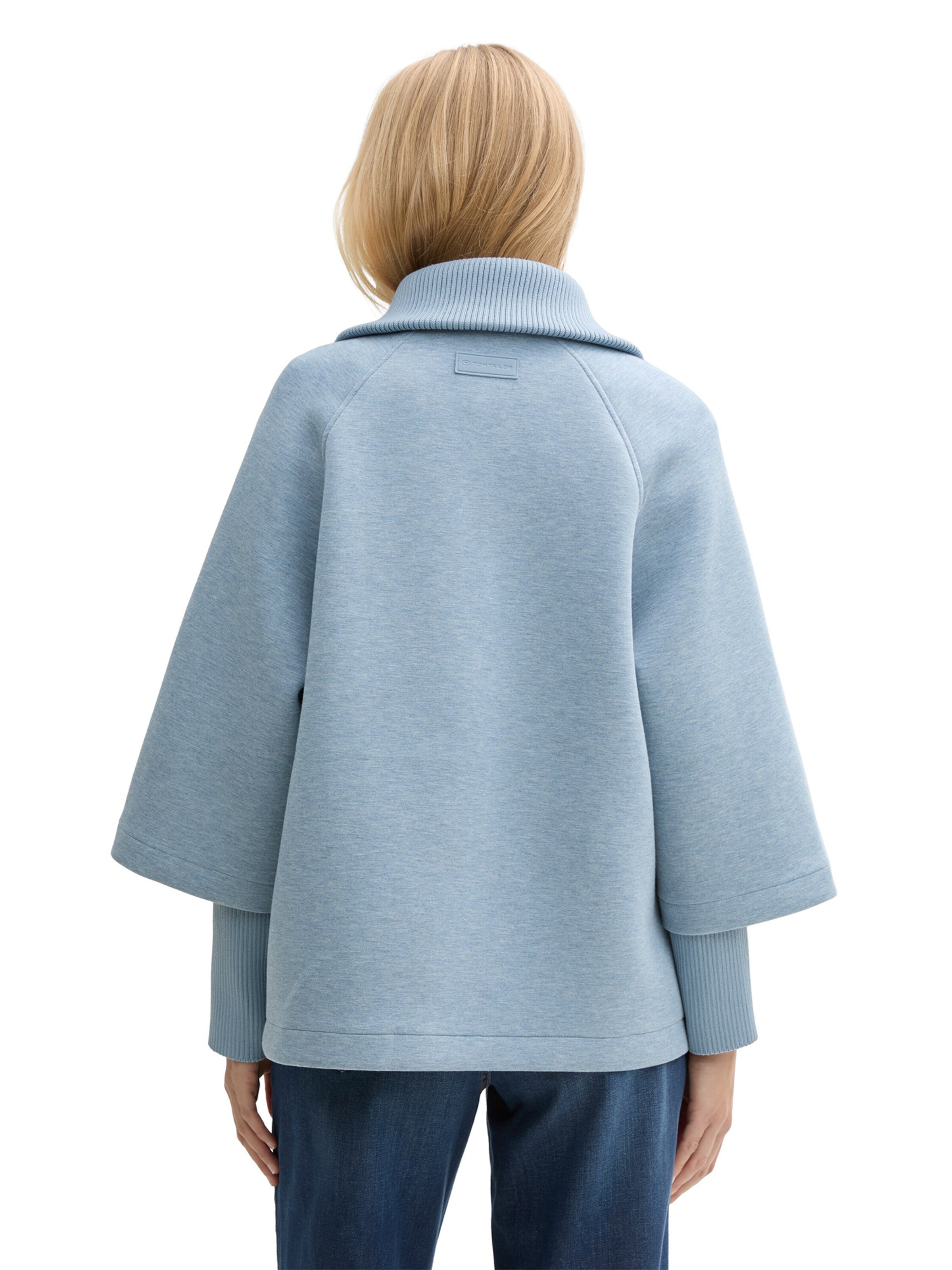 TOM TAILOR Ζακέτα φούτερ σε μπλε