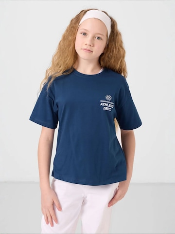 T-Shirt Tommy Life en bleu : devant
