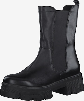 MARCO TOZZI - Botas Chelsea en negro: frente