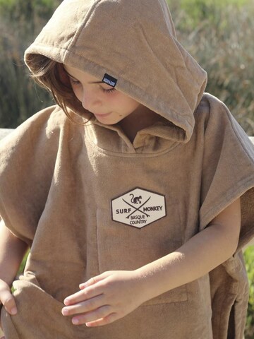 Surf Monkey Fürdőköpeny 'Surf Cotton Poncho kids' - bézs
