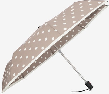 KNIRPS Umbrella 'Duomatic' in Brown: front