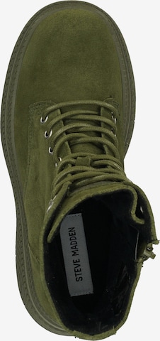 STEVE MADDEN Lace-Up Ankle Boots in Green