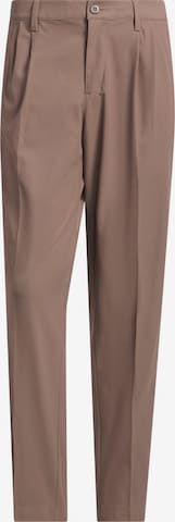 Pantalon de sport 'Originals Twistknit Pleated' ADIDAS PERFORMANCE en marron : devant