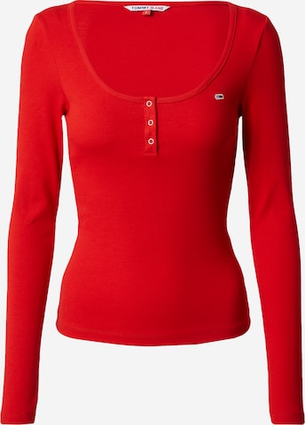 T-shirt TOMMY HILFIGER en rouge : devant