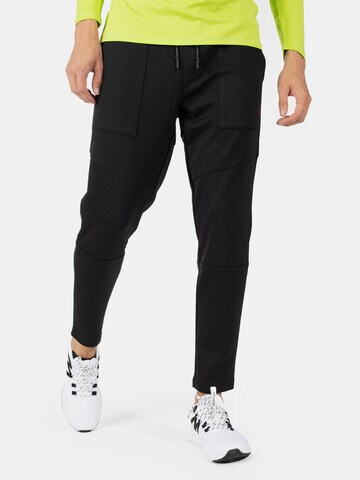 Spyder Tapered Trousers in Black: front