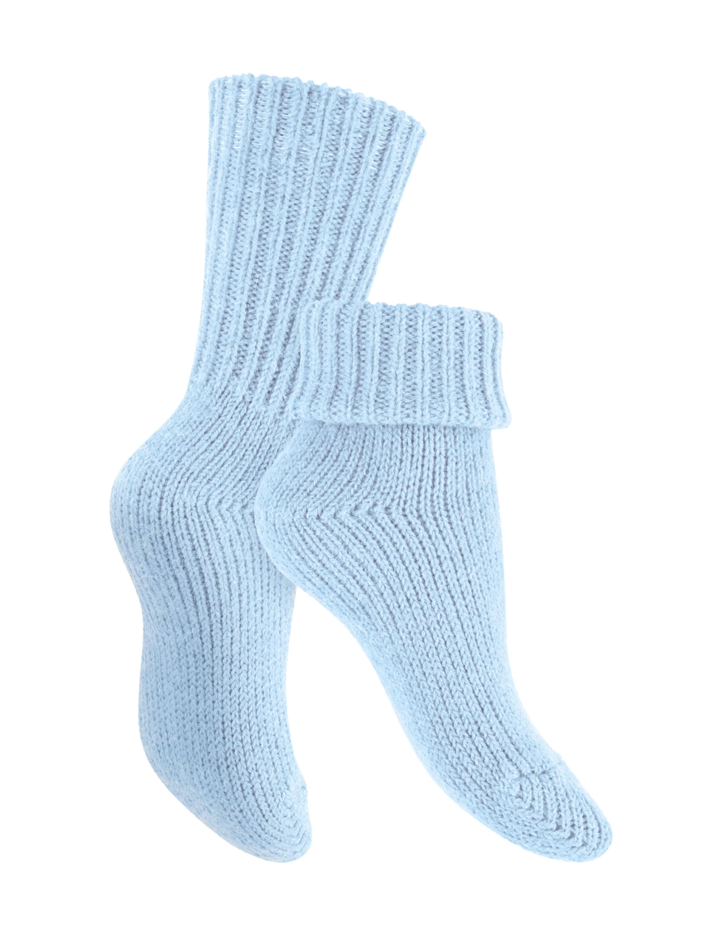celodoro Socks 'Mouline' in Blue: front