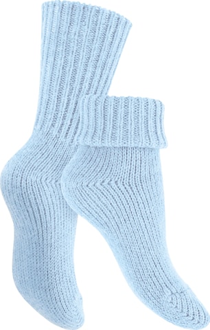 celodoro Socks 'Mouline' in Blue: front