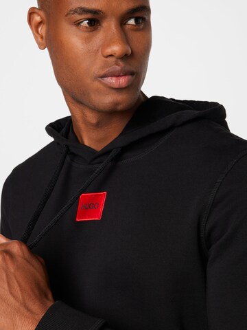 HUGO Sweatshirt 'Daratschi214' in Black