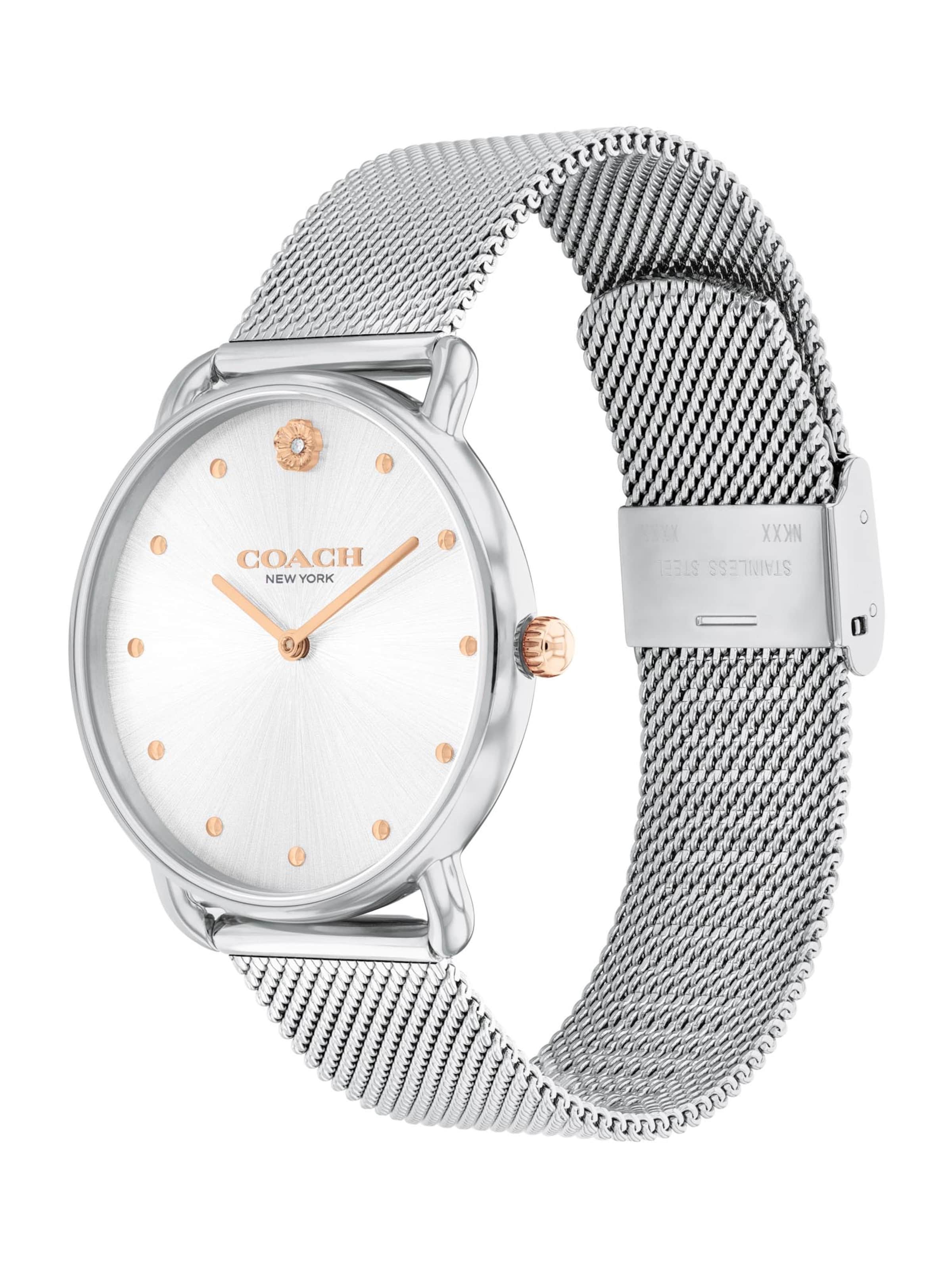 COACH - Relógios analógicos 'ELLIOT' em prata: frente