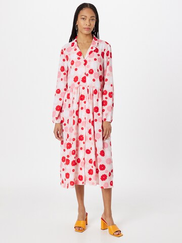 Monki Shirt Dress in Pink: front