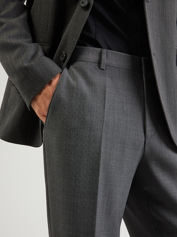 BOSS Normální Kalhoty s puky 'Leon' – šedá