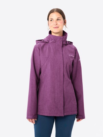 VAUDE Outdoorjacke 'Rosemoor' in Lila: Vorderseite