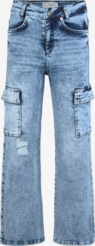 BLUE EFFECT Zvonové kalhoty Džíny – modrá: přední strana