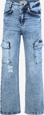 Wide leg Jeans de la BLUE EFFECT pe albastru: față