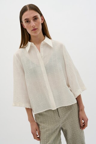 KAREN BY SIMONSEN Blouse 'Thorhild' in Wit: voorkant