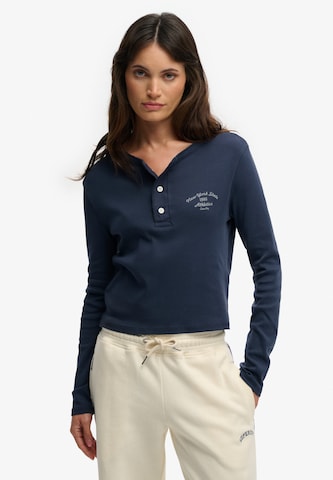 Superdry & Co Shirt 'Athletic Essentials' in Blue: front