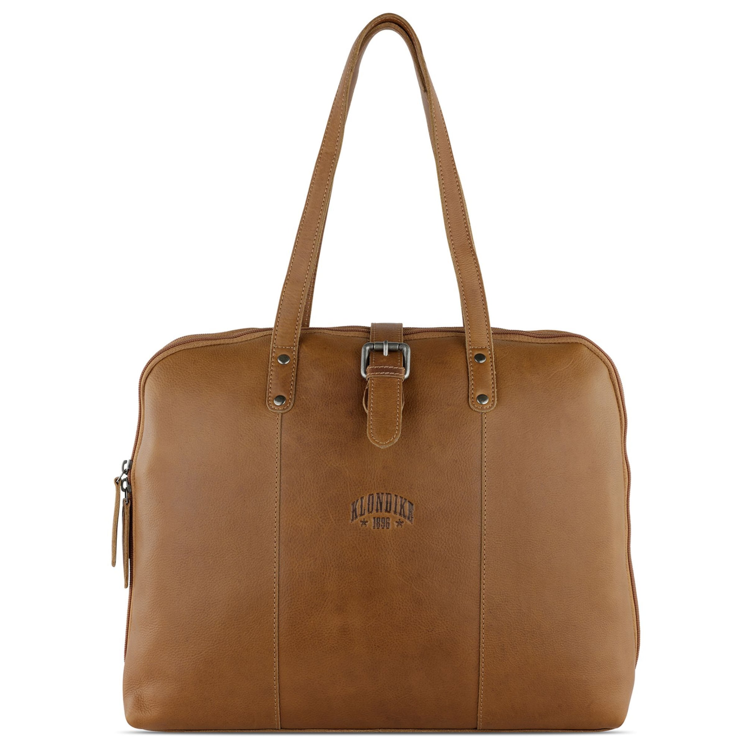 KLONDIKE 1896 Document bag 'Gold Charles' in Brown: front