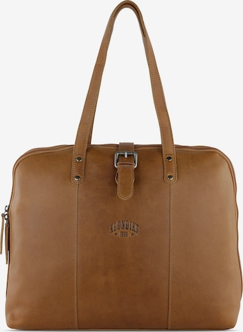 KLONDIKE 1896 Document Bag 'Gold Charles' in Brown: front