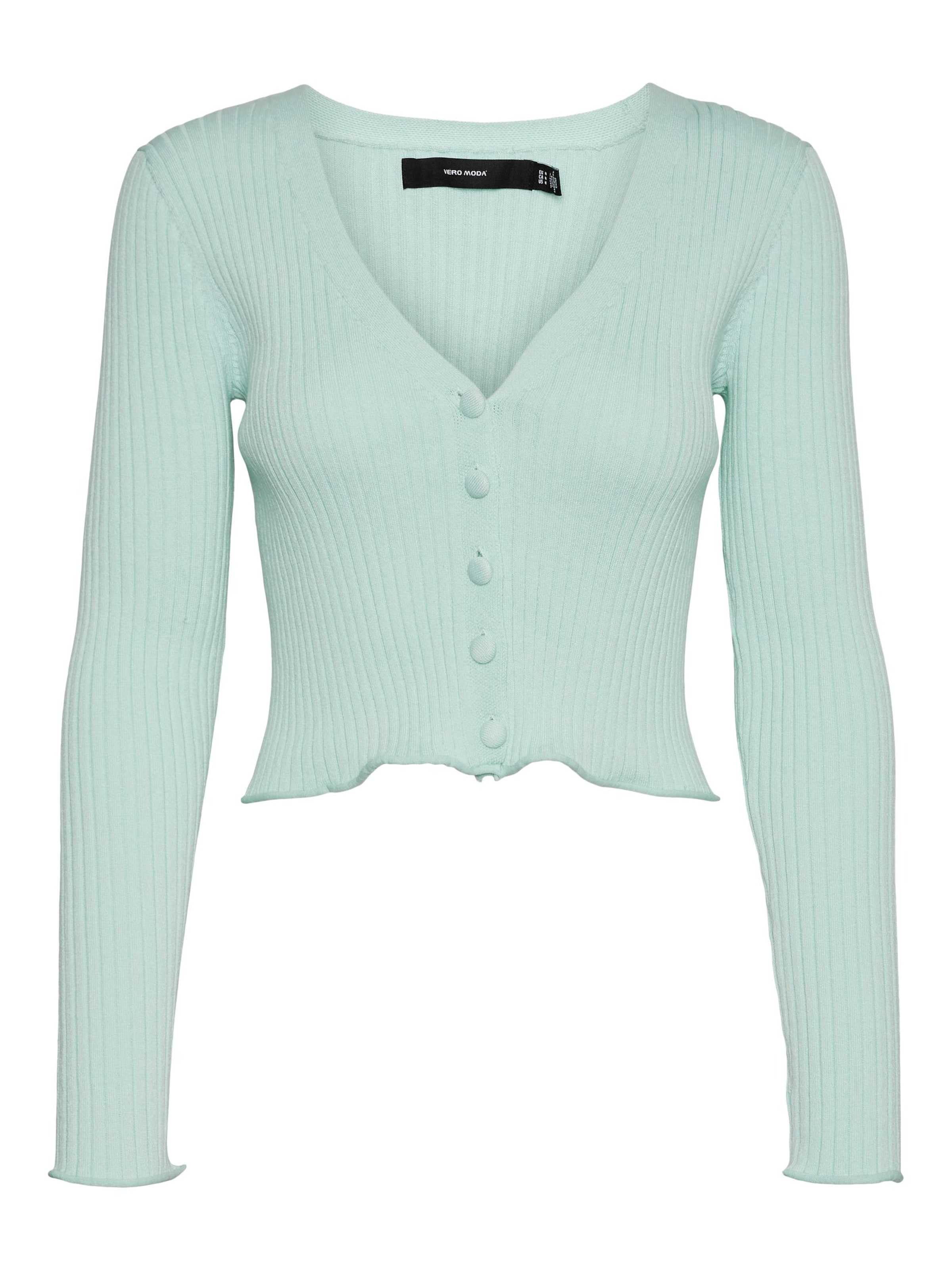 Cardigan 'FIBLY' VERO MODA en vert : devant