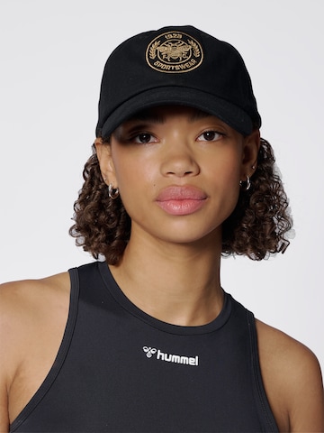 Casquette de sport 'SWARM' Hummel en noir : devant