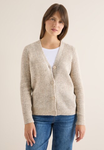 CECIL Knit Cardigan in Brown: front