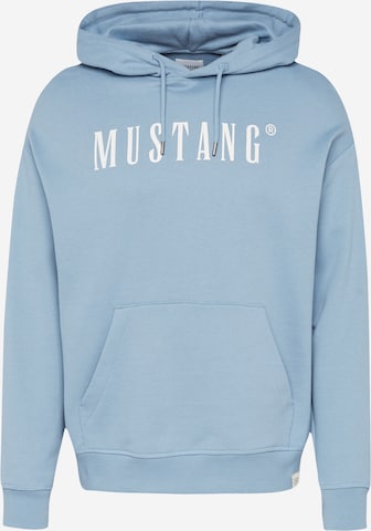 MUSTANG Sweatshirt 'Bennet' in Blue: front