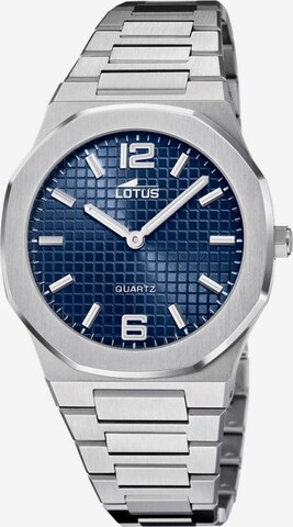 Montre à affichage analogique Lotus en bleu : devant