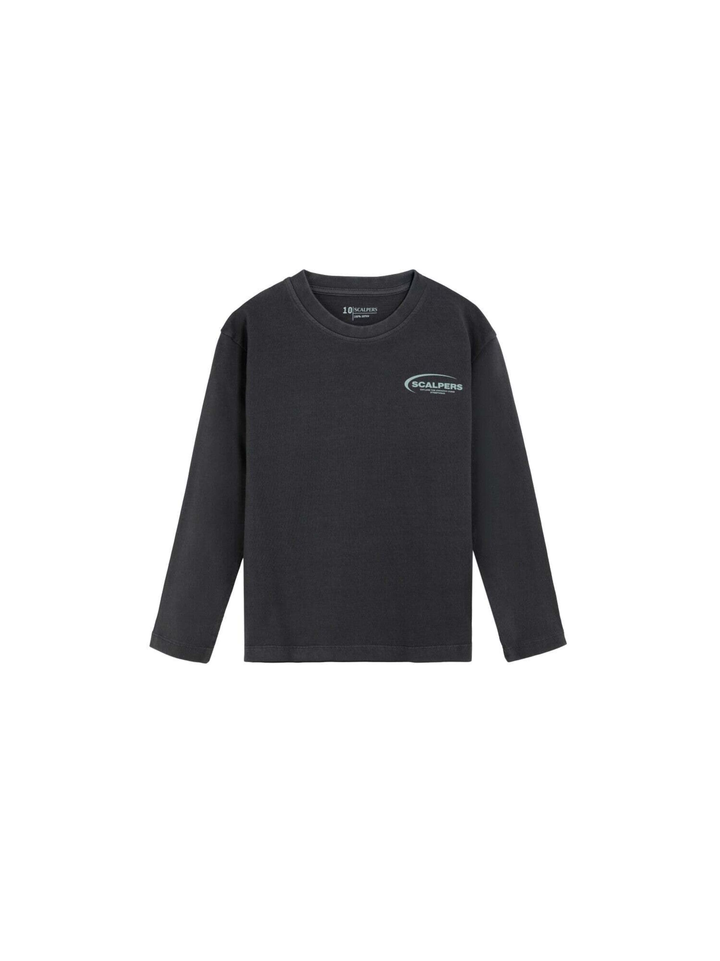 Scalpers Μπλούζα φούτερ 'Scworldlstee' σε γκρι: μπροστά