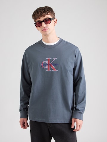 Calvin Klein Jeans - Camiseta en azul: frente
