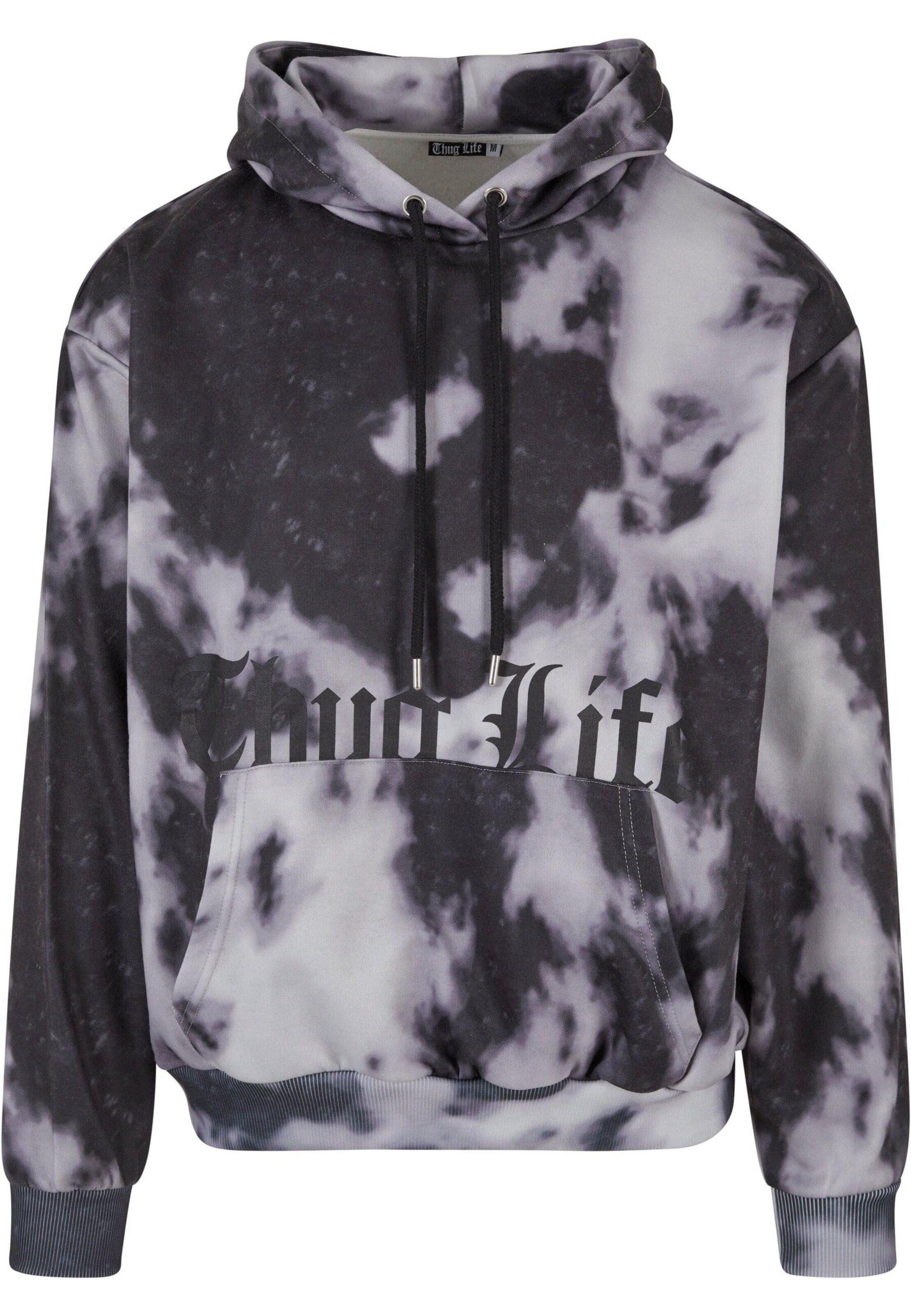 Felpa di Thug Life in nero: frontale