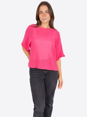 Seasons of April Trui 'Fleur' in Roze