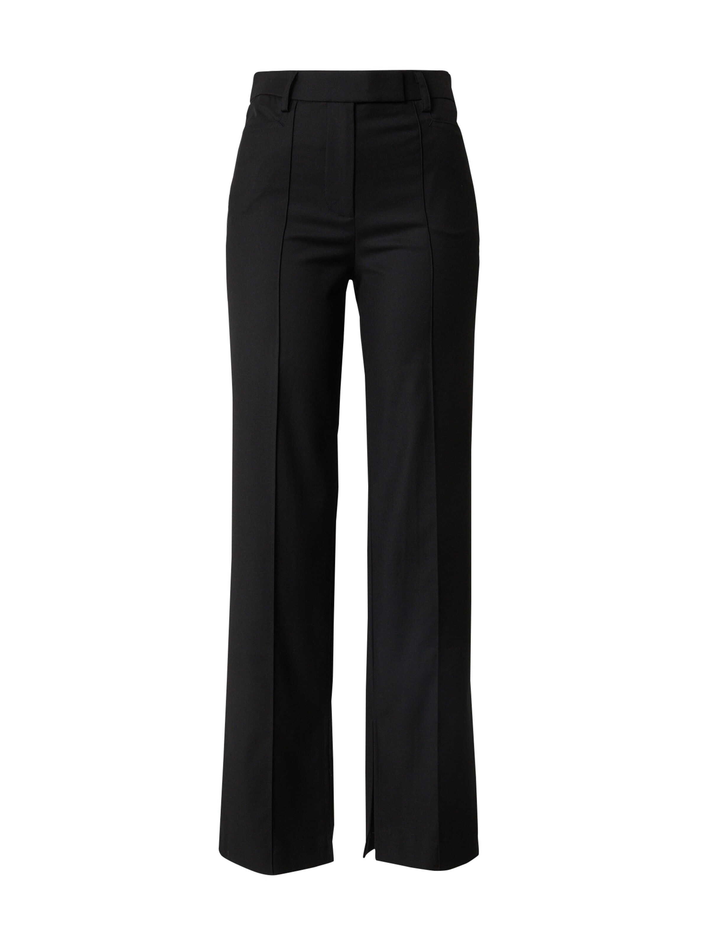 REMAIN Laiad sääred Viikidega püksid, värv must: eest vaates