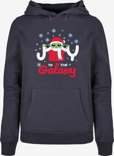 ABSOLUTE CULT Sweatshirt 'The Mandalorian - Joy To The Galaxy' in navy / grün / rot / weiß, Produktansicht