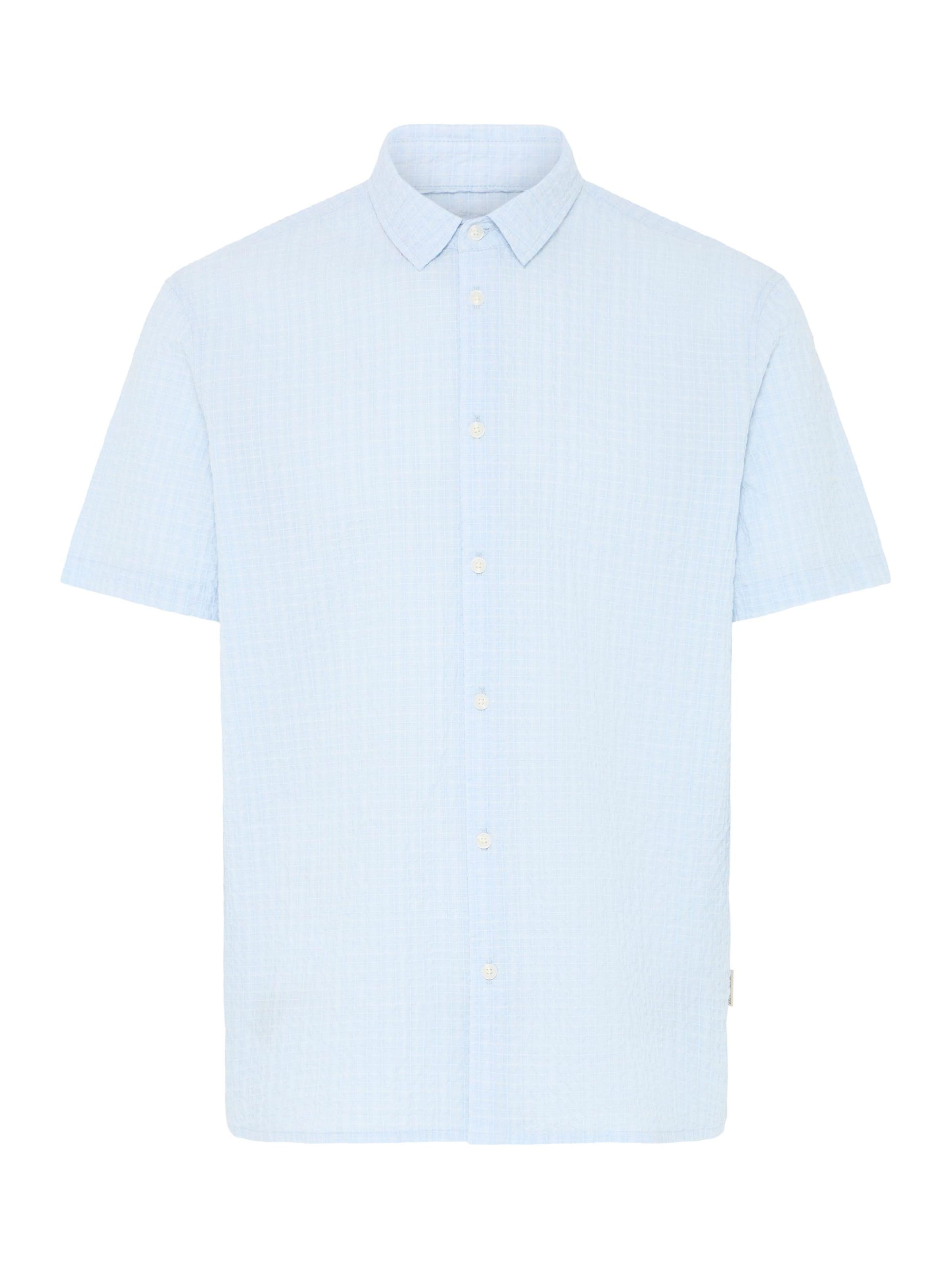 BLEND Kurzarmhemd ' BHBarny ' in Blau: Vorderseite