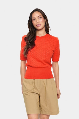 Pull-over 'KarnaSZ' SAINT TROPEZ en orange : devant