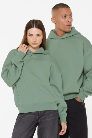 Harlem Soul /Damen ELY-AS Hoodie Oversized Unisex in Grün: Vorderseite