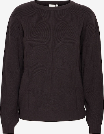 ICHI Trui 'Boston' in Zwart: voorkant