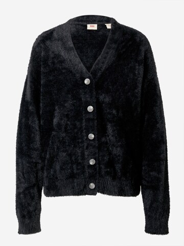 LEVI'S ® Knit Cardigan 'Gallery Cardigan' in Black: front