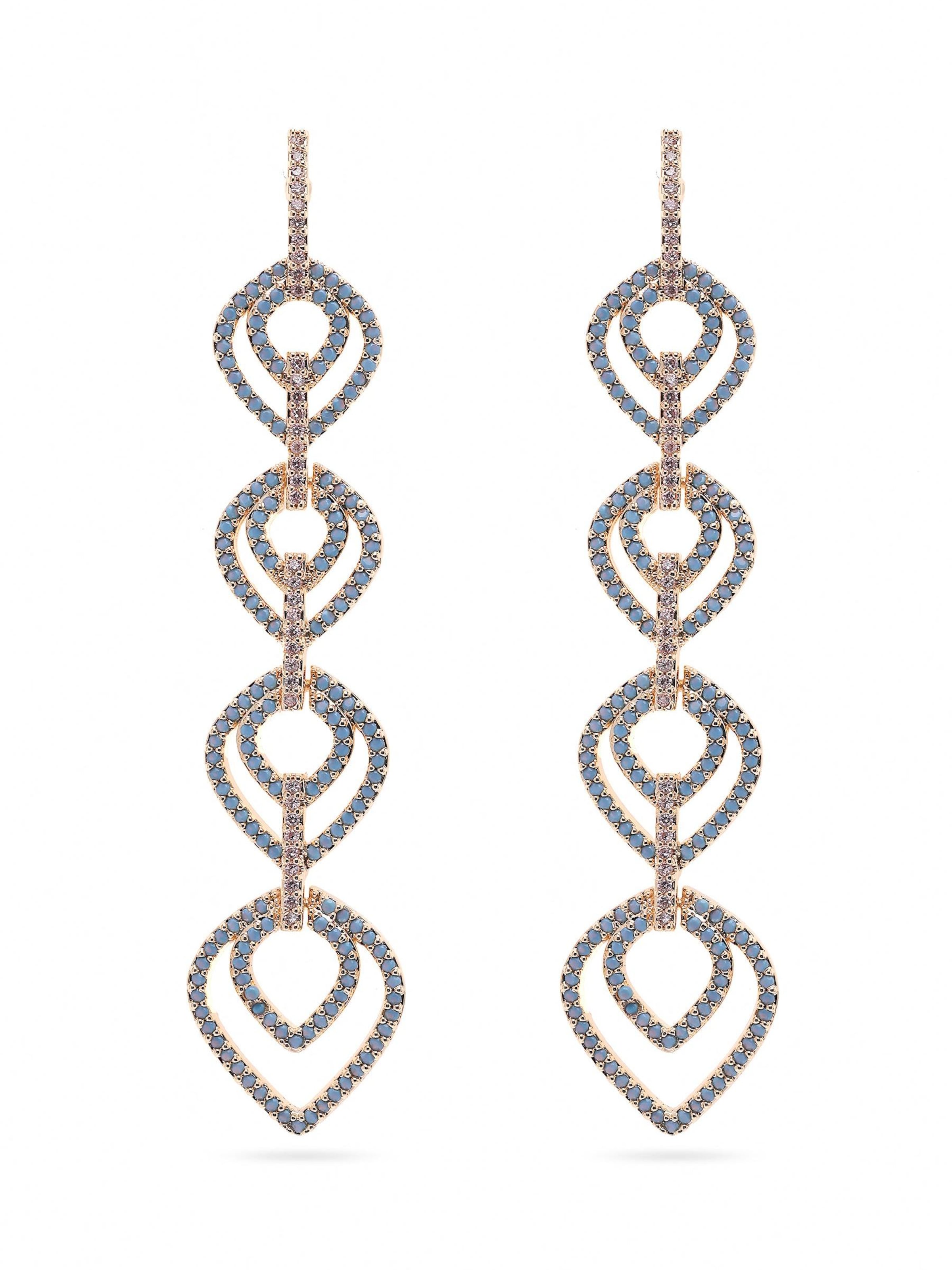 AVANT-GARDE PARIS Earrings 'Klaraya' in Blue: front