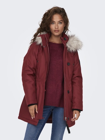 ONLY Winter parka in Red: front