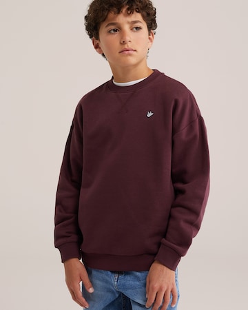 WE Fashion Sweatshirt in Rood: voorkant