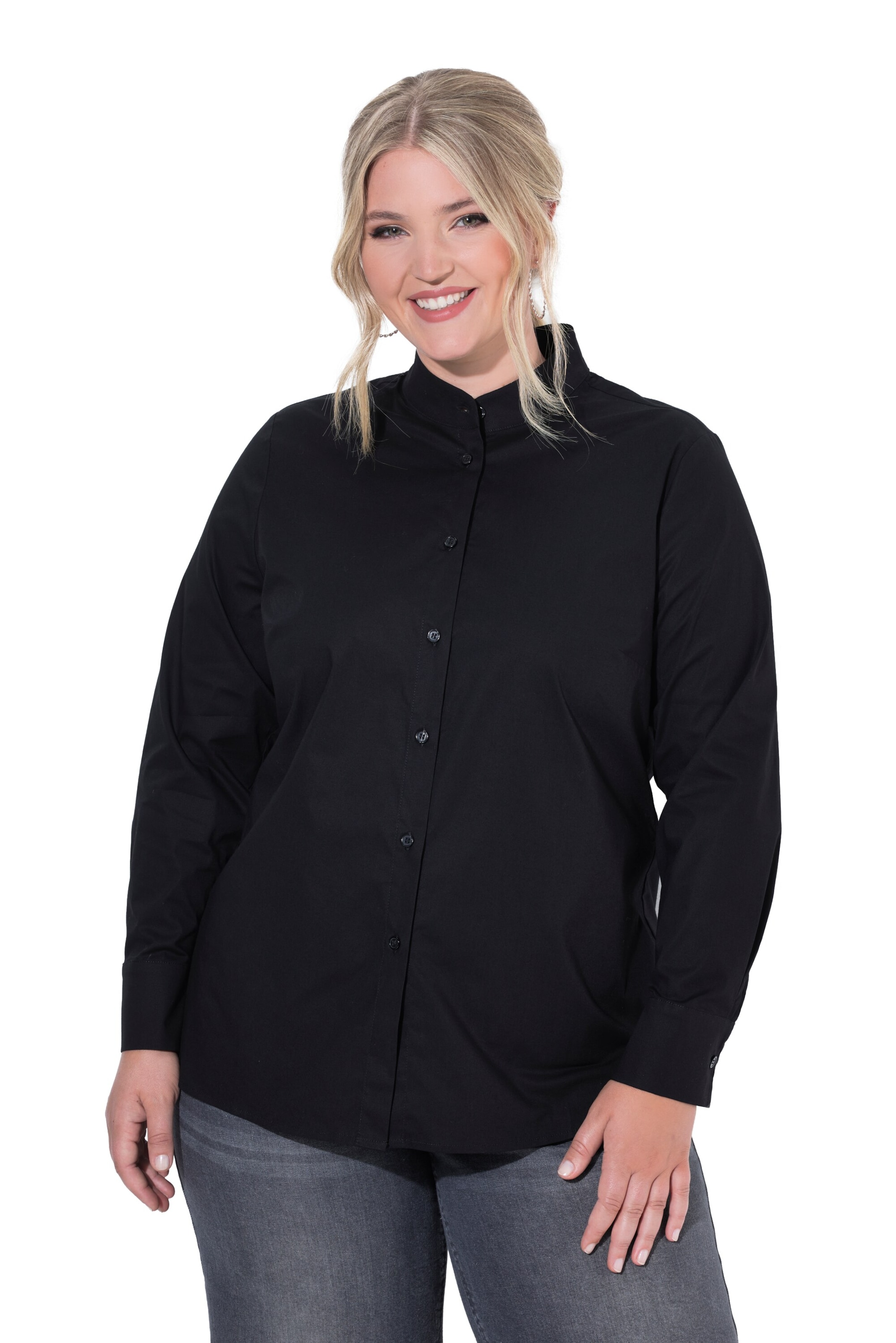 MIAMODA Bluse in Schwarz: Vorderseite