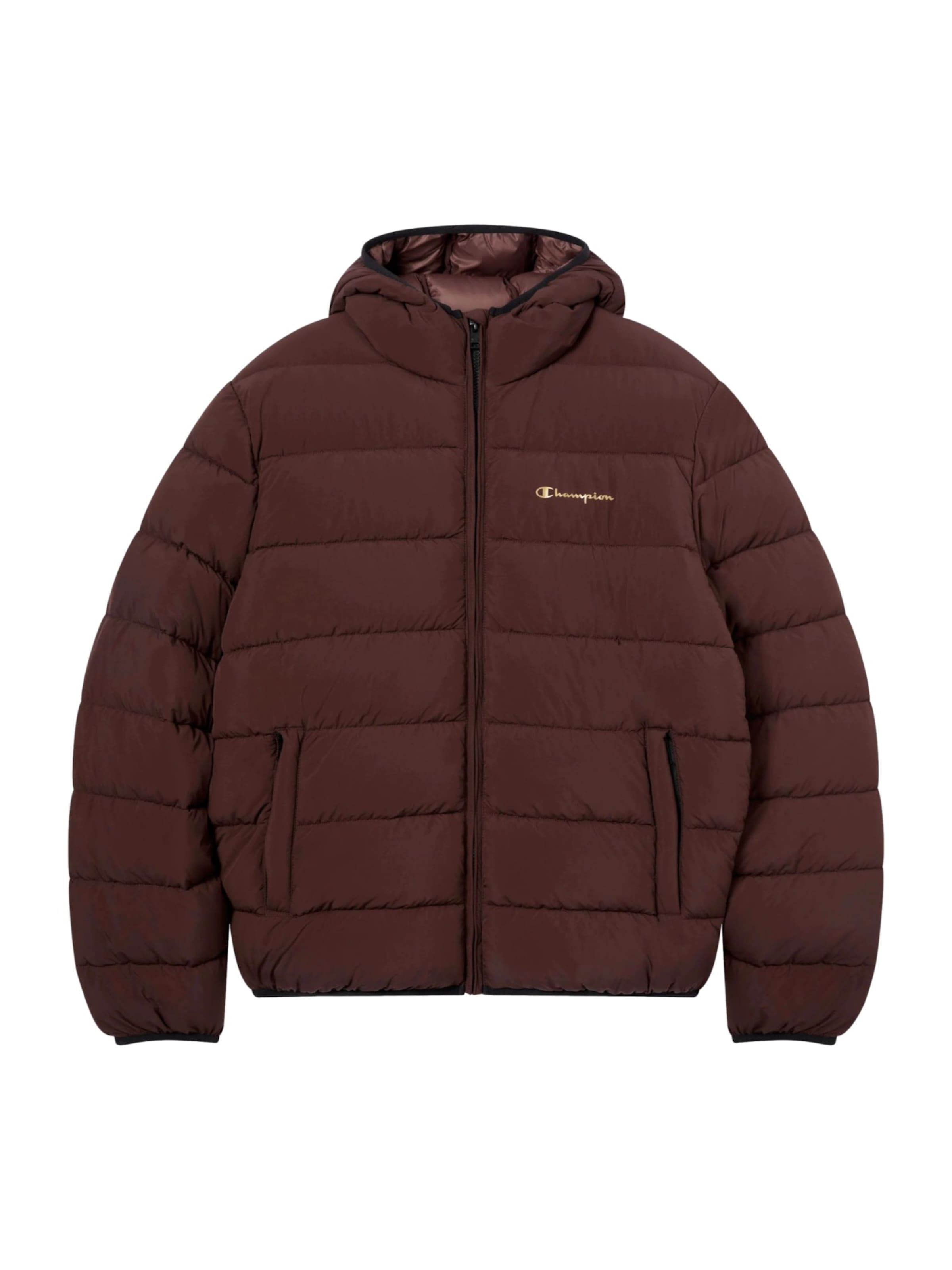 Champion Authentic Athletic Apparel Jacke in Braun: Vorderseite