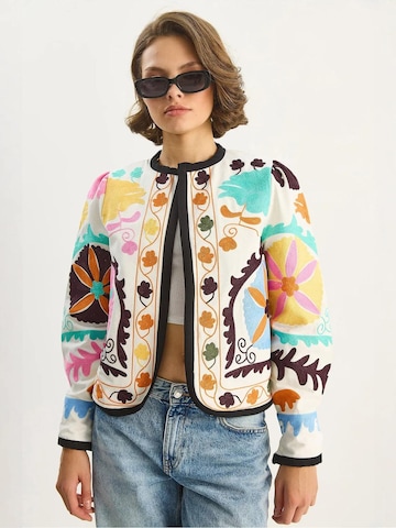 Bianco Lucci Between-Season Jacket in White: front